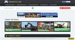 Desktop Screenshot of gamesmods.net