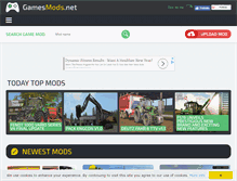 Tablet Screenshot of gamesmods.net